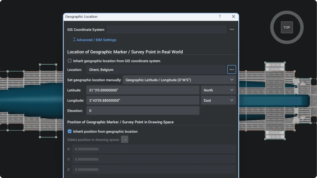 Napredne postavke za geografsku lokaciju