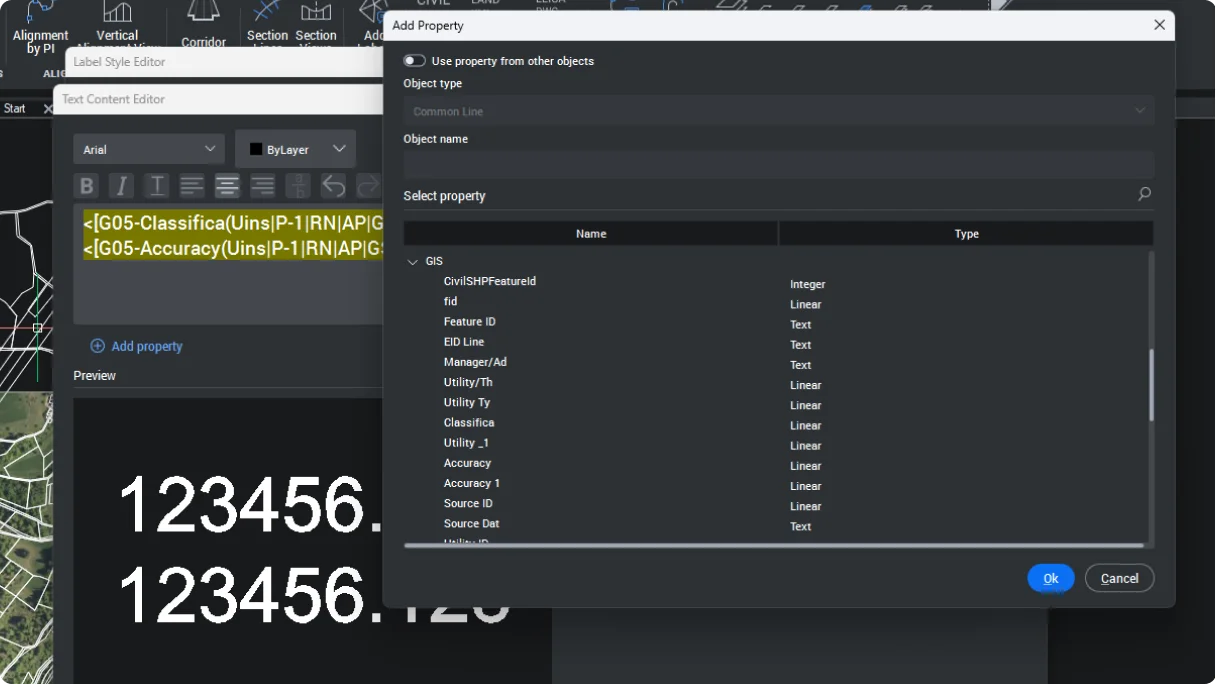 Podrška za civilne oznake za GIS podatke