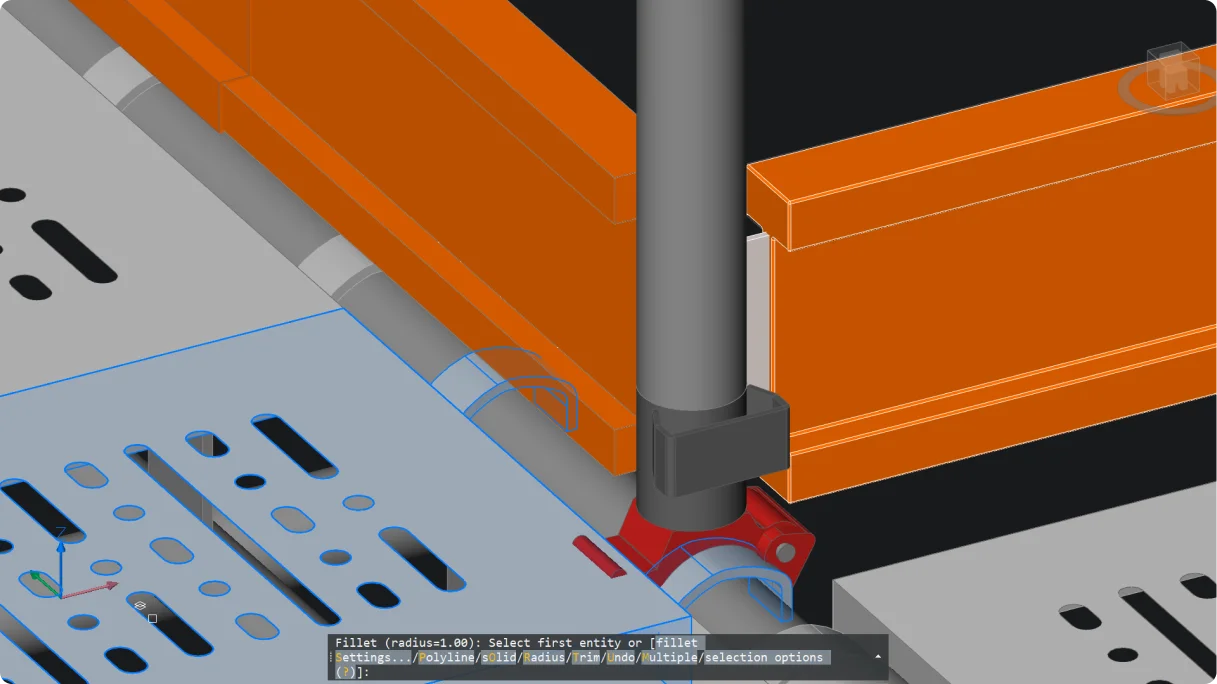 Zaobljenje i skošenje za sve rubove komponente
