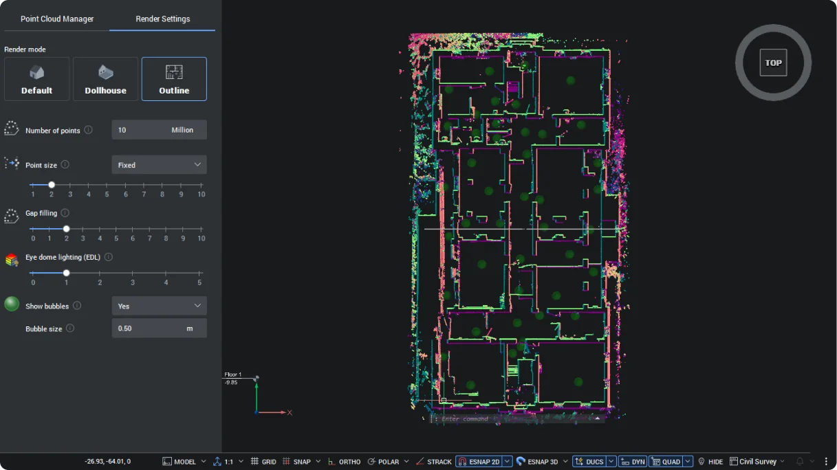 Obris za način renderiranja