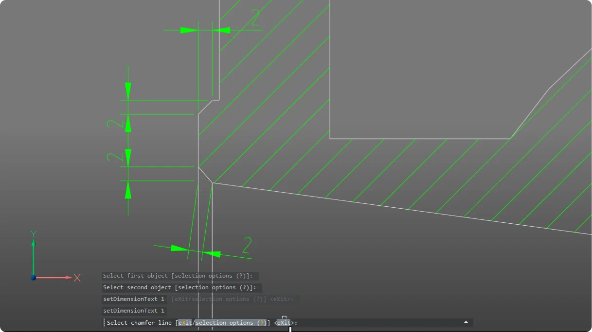 Pametno automatsko dimenzioniranje skošenog ruba