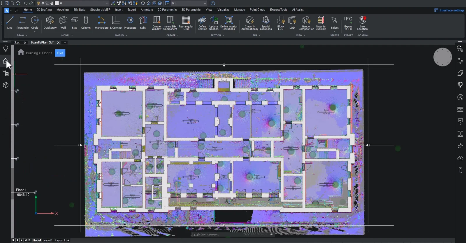 BricsCAD BIM Main